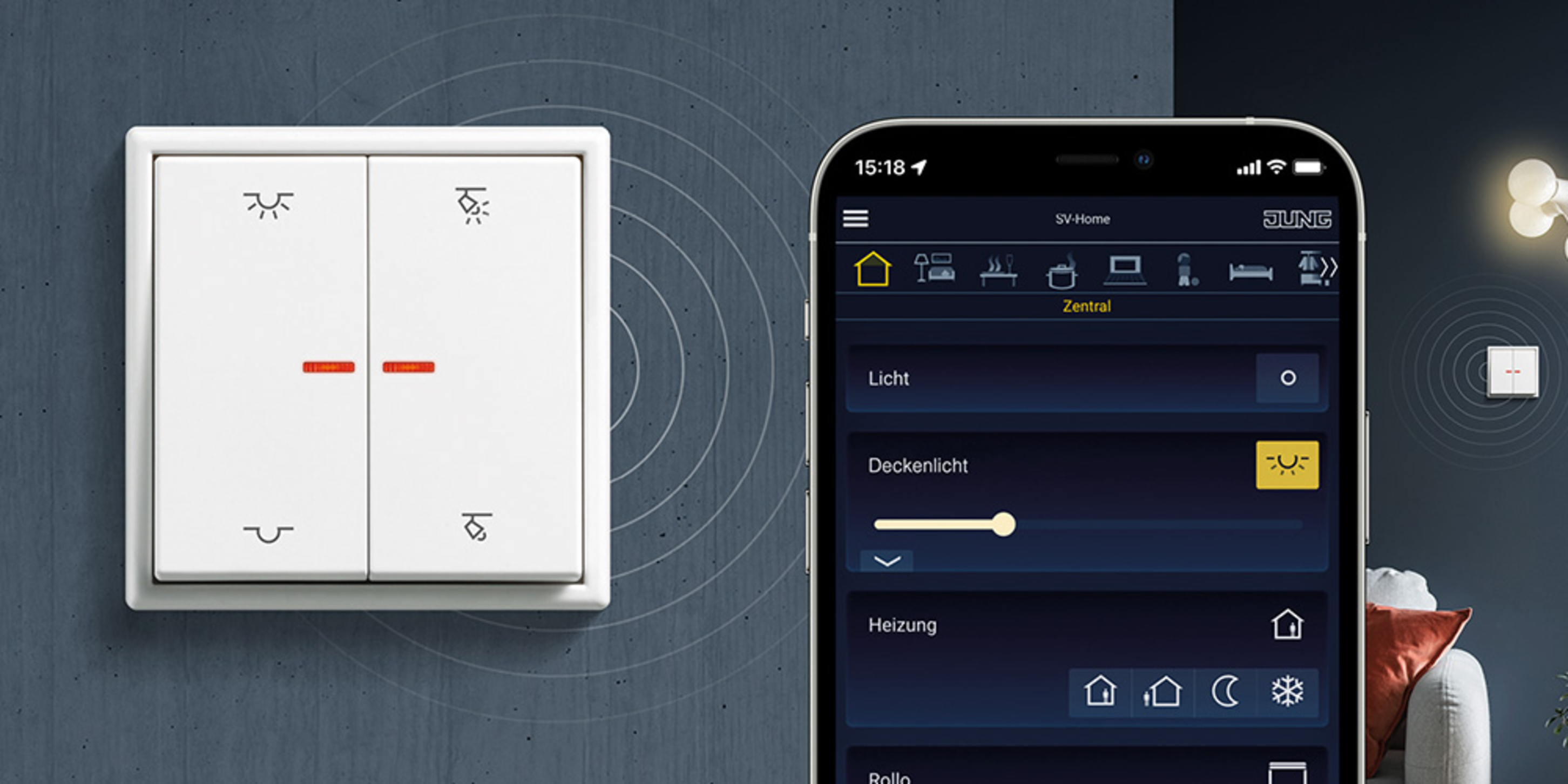 KNX RF Taster bei Solartech MV in Lützow